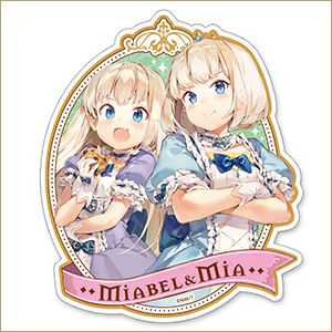 ティアムーン帝国物語　ダイカットステッカー（ミーア＆ベル）
