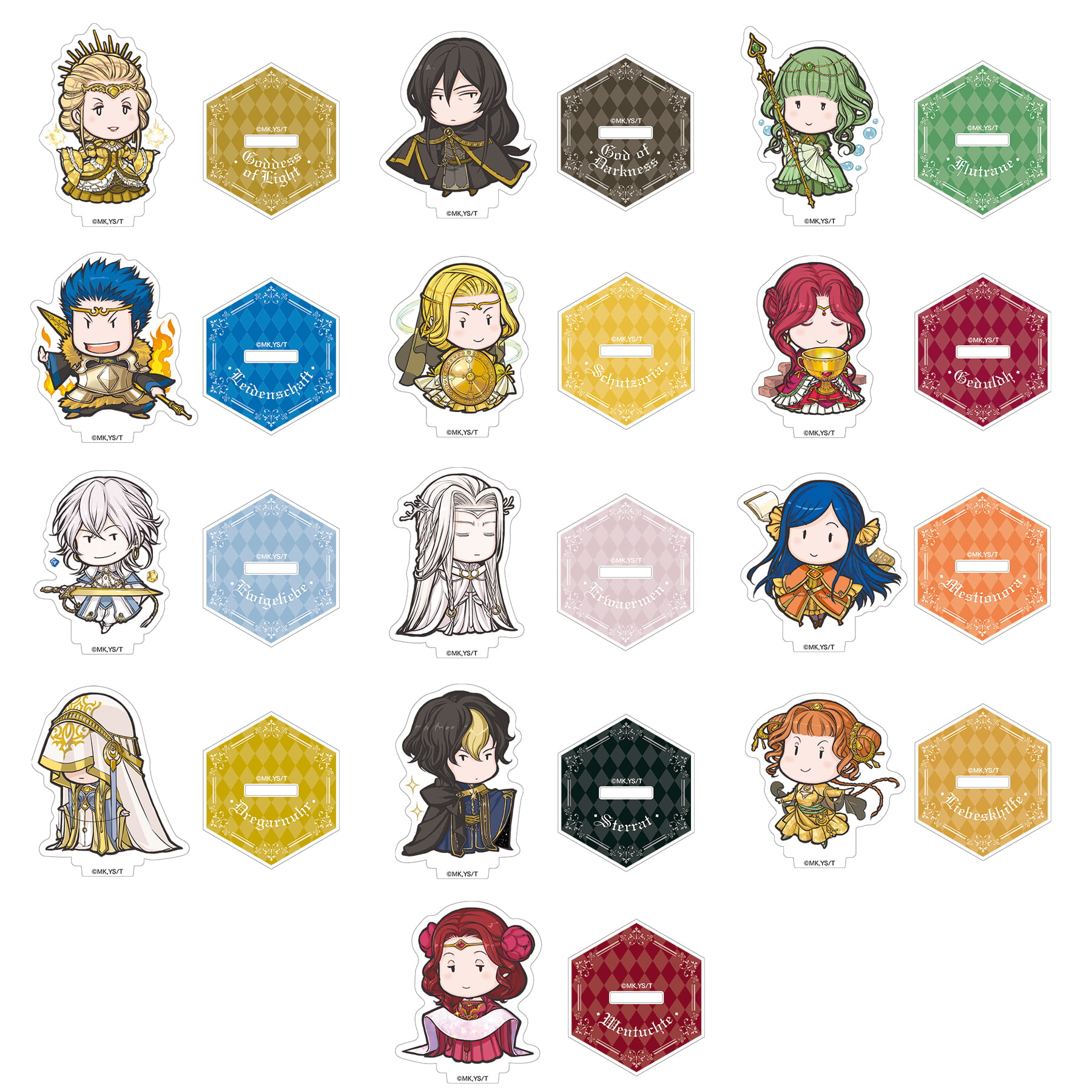 本好きの下剋上　ミニアクリルスタンド＜神々編＞全13種セット