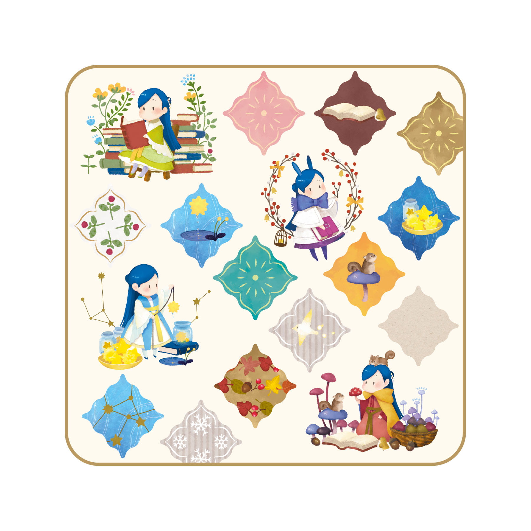 本好きの下剋上　タオルハンカチD