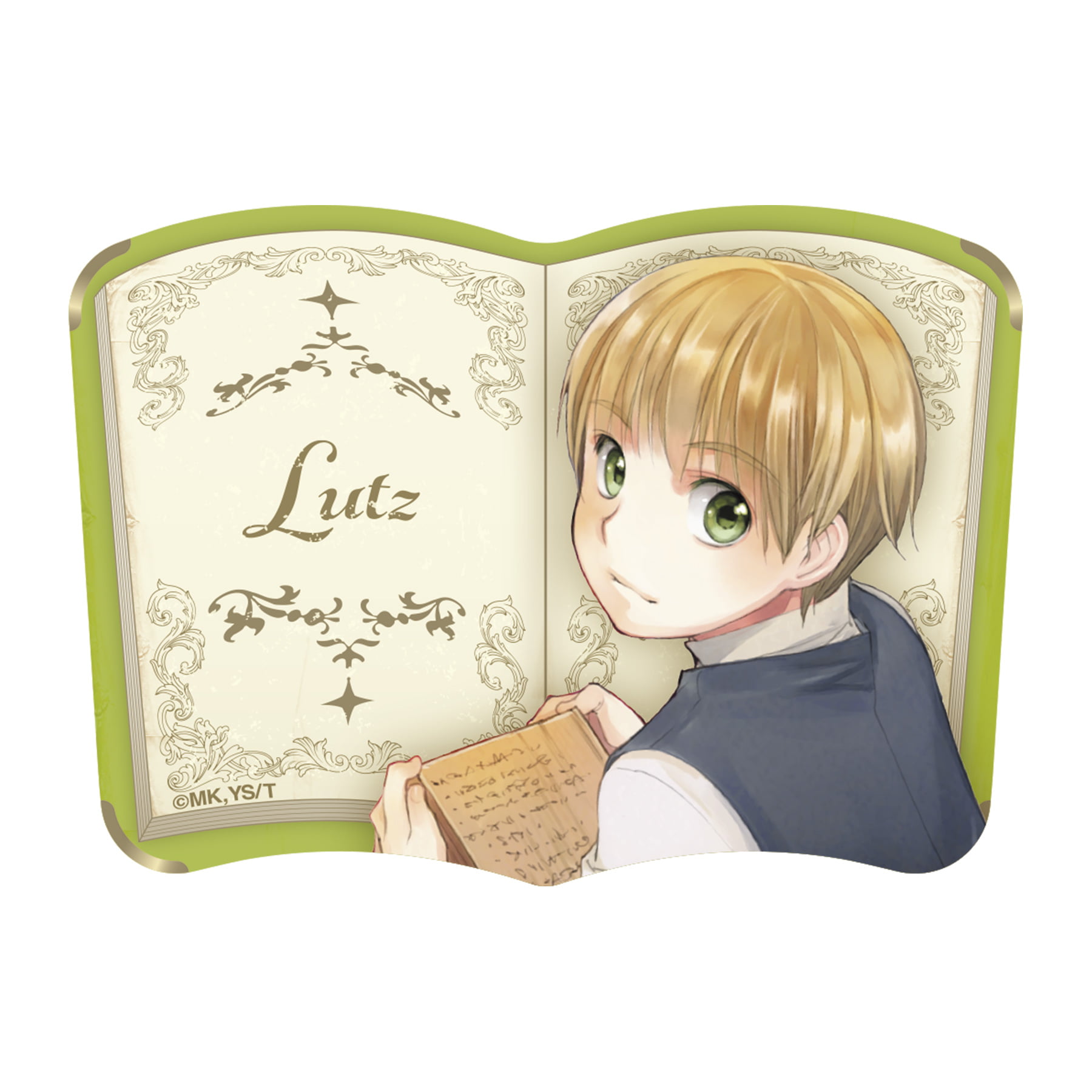 本好きの下剋上　ブック型缶バッジ（ルッツ）